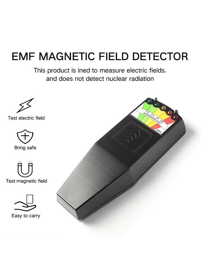 Generic - Electromagnetic Field EMF Gauss Meter Radiation Detector Portable EMF Magnetic-Field Monitor 5 LED Gauss Meter - Image 1