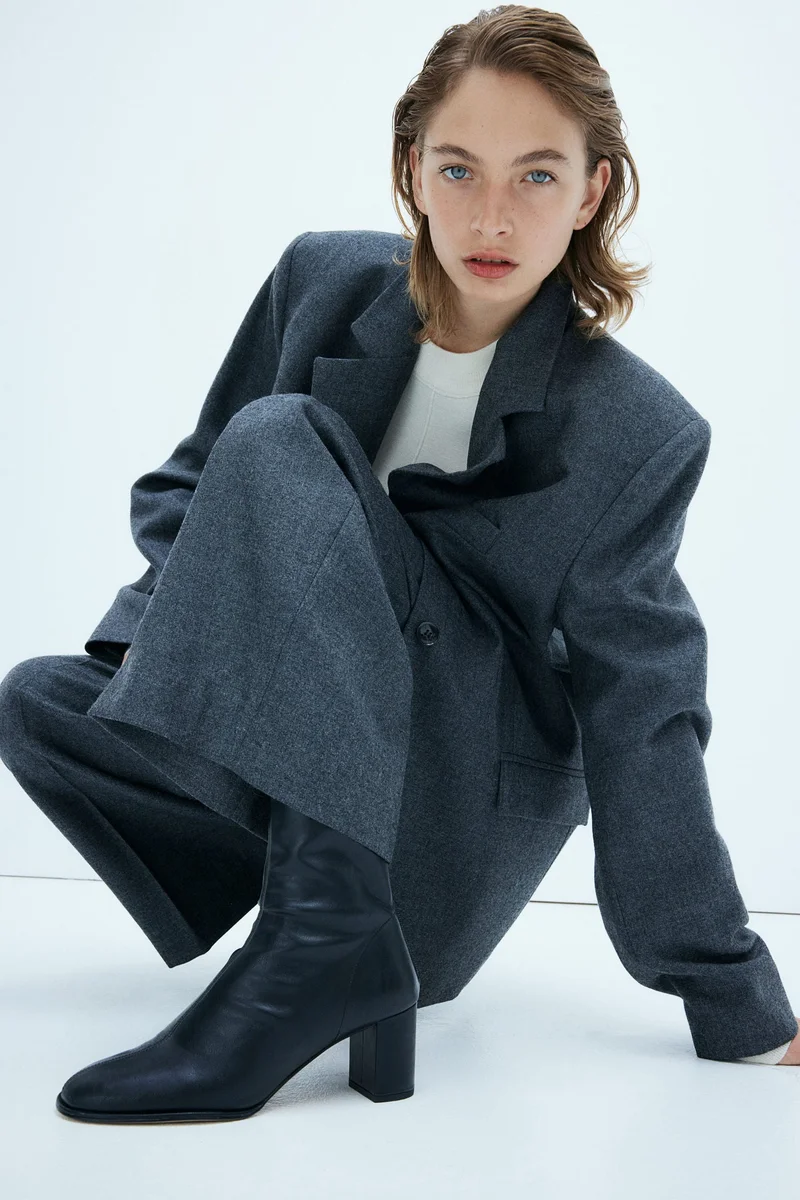 H&M Ankle-High Sock Boots