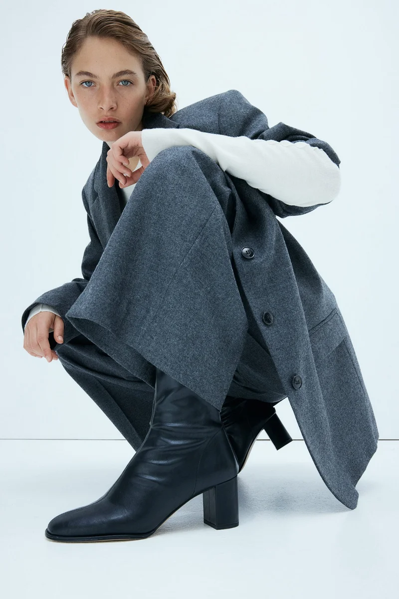 اتش اند ام بوتس جوارب بكاحل مرتفع