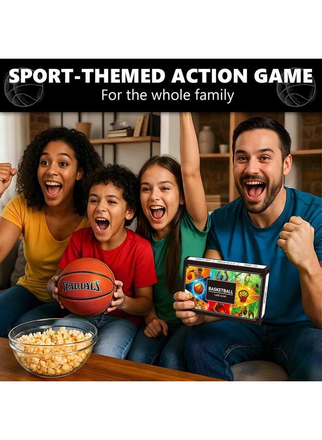 QUOKKA Basketball Fast-Paced Card Game for Kids & Adults - 128 Cards & Easy Rules - Quick & Fun Matching Game - 2-8 Players - Ages 8+ - Perfect for Family Games Night, Travel and Parties - Image 3