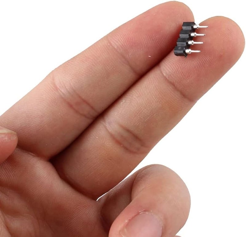 Female To Male 4 Pin RGB LED Strip Wire Connector Adapter 5 Pcs Black - Image 2