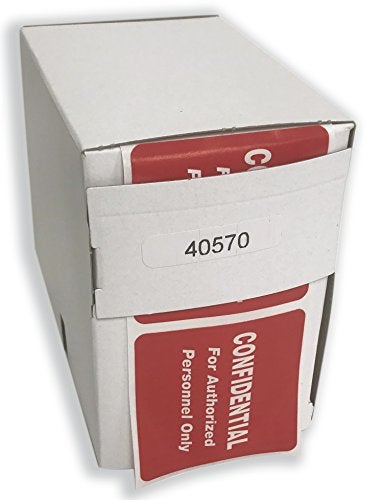 Tabbies Hipaa Labels, Confidential for Authorized Personnel Only, 2 X 2, Red, 500/roll - Image 3