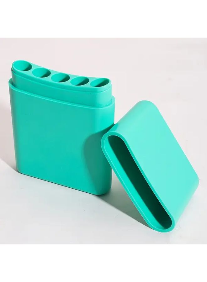 Black 4 Holes Cone Holder Case With Lighter Slot Lightweight Durable Metal Storage Box For Cones Secure Lid Travel Storage Solution - Image 5