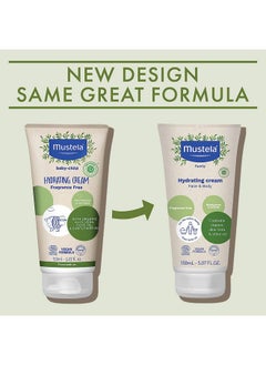Mustela Certified Organic Hydrating Cream Natural Body Lotion W Olive Oil Aloe Vera & Sunflower Oil For Baby Kid & Adult Fragrance Free Ewg Verified & Vegan 5.07 Oz. Packaging May Vary  - Image 2