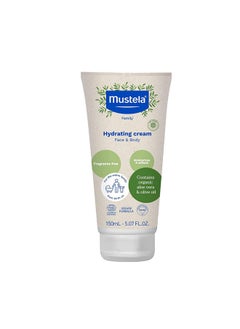 Mustela Certified Organic Hydrating Cream Natural Body Lotion W Olive Oil Aloe Vera & Sunflower Oil For Baby Kid & Adult Fragrance Free Ewg Verified & Vegan 5.07 Oz. Packaging May Vary  - Image 1