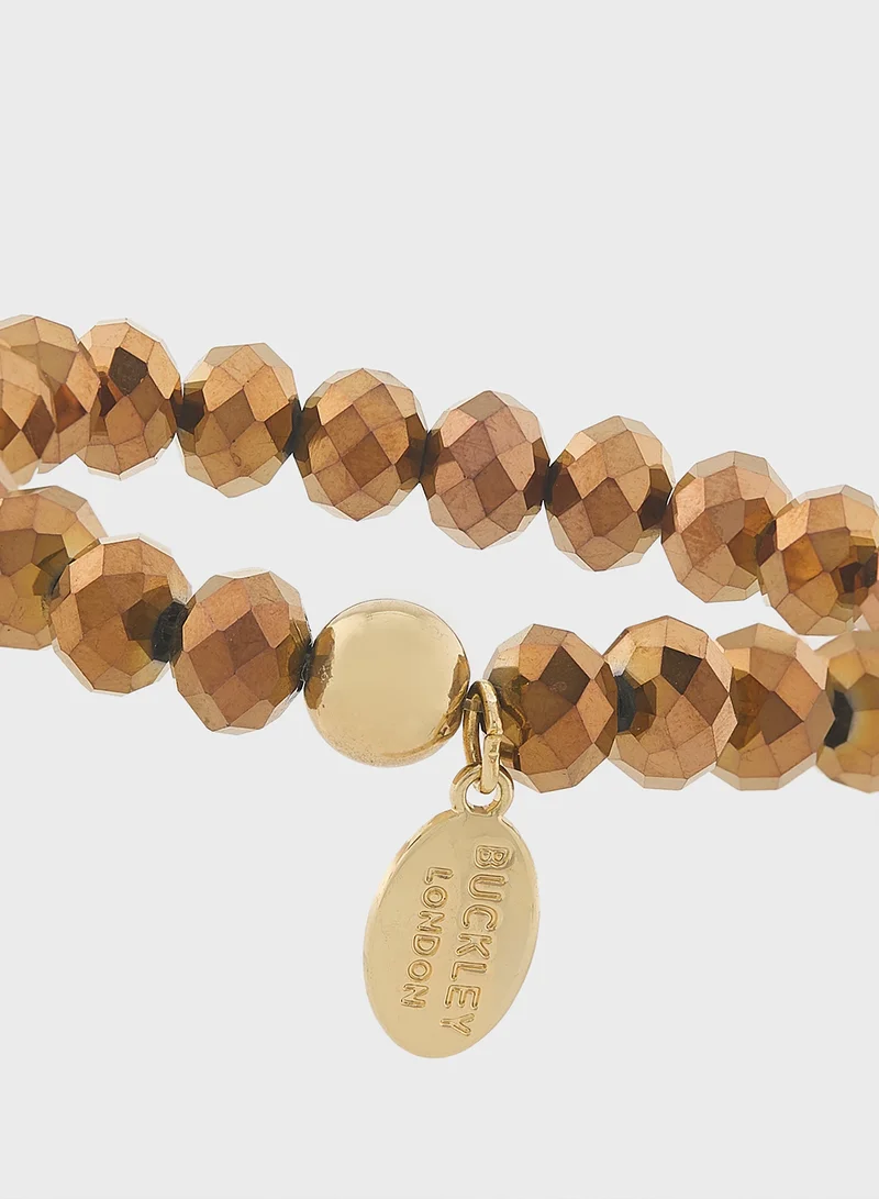 باكلي لندن Sparkle Glass Bead Bracelet