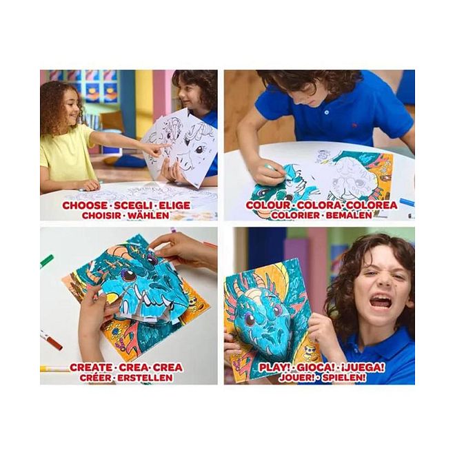 Crayola مجموعة أنشطة كرايولا بوبس البحر، تلوين ثلاثي الأبعاد، أنشطة إبداعية، تعزيز المهارات الحركية، 6 سنوات فما فوق، متعدد الألوان - 17 قطعة - Image 4