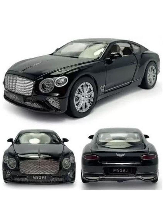 GENZ 1/24 Bentley Continental GT Car Alloy Diecast Pull Back Toy car for Kids with Openable Doors & Light, Music Toy Vehicle for Kids (Multicolor)