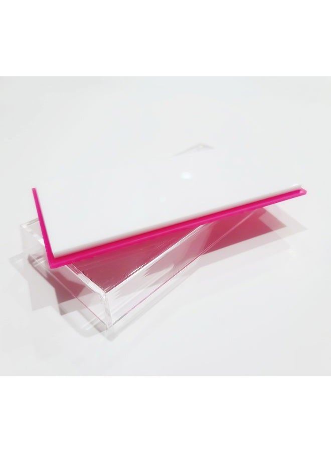 Acrylic Lash Tile Storage Box With Cover - Washable and Reusable - Perfect for Classic, Volume, and Mega Volume Lashes - Image 3