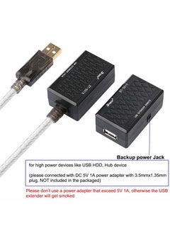 DTech DTECH USB Extension Adapter USB to RJ45 Extender Over Cat5 Cat5e Ethernet Cable Set Connection up to 200ft  - Image 3