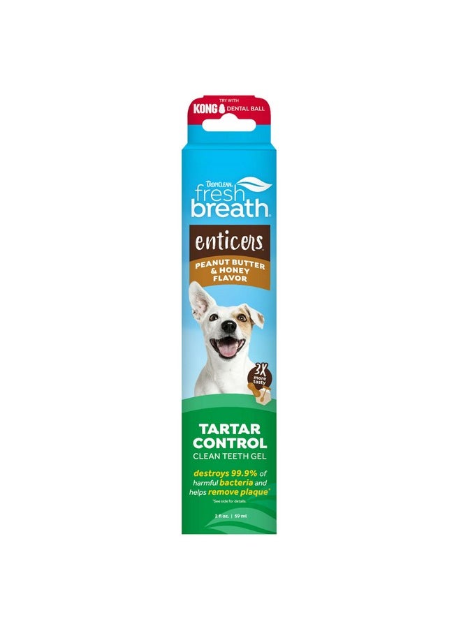 TropiClean TropiClean Fresh Breath - Dog Toothpaste - Dog Teeth Cleaning Peanut Butter & Honey Flavor - Freshens Breath and Cleans Teeth - 2oz  - Image 1