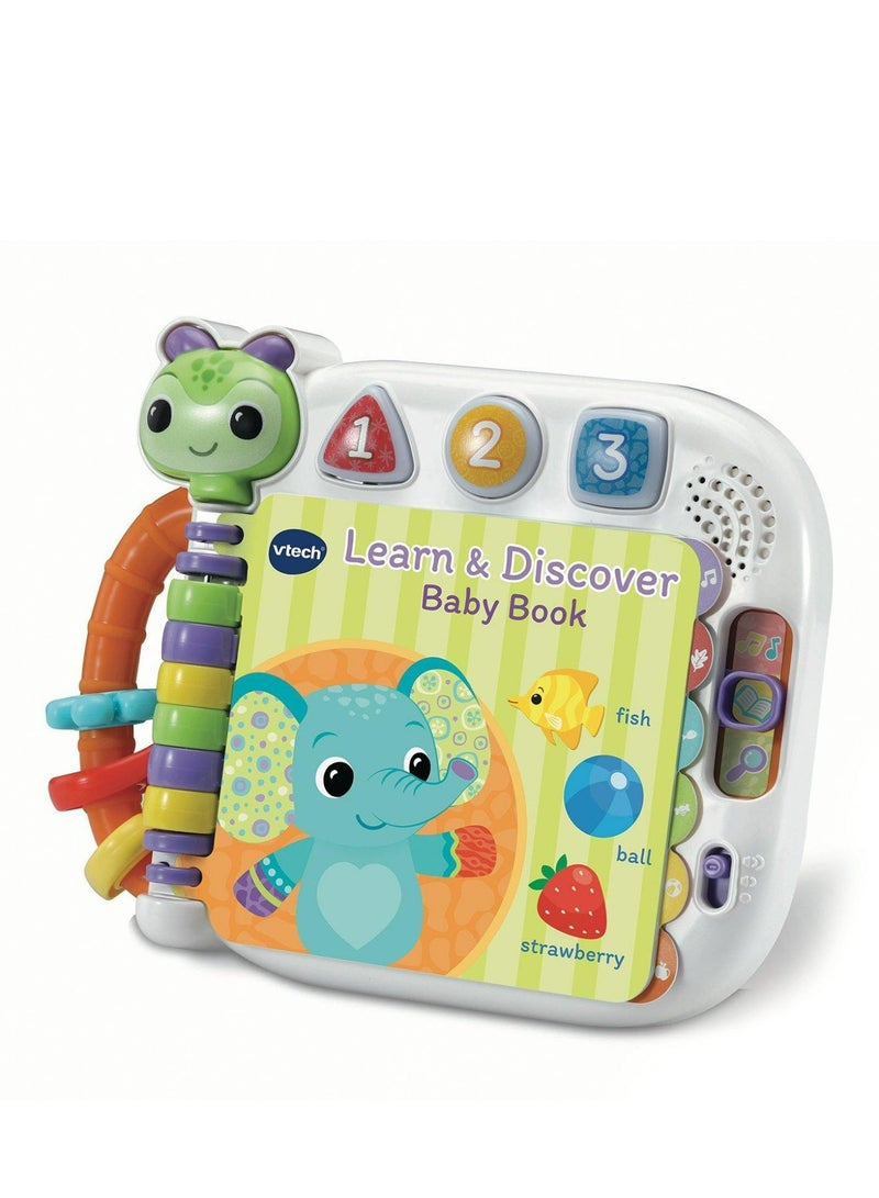 Vtech - Learn & Discovery Baby Book - Multicolour  | Travel Book, easy-to-turn, wipe-clean pages & 3 play modes | suitable ages 6 m + up - Image 1