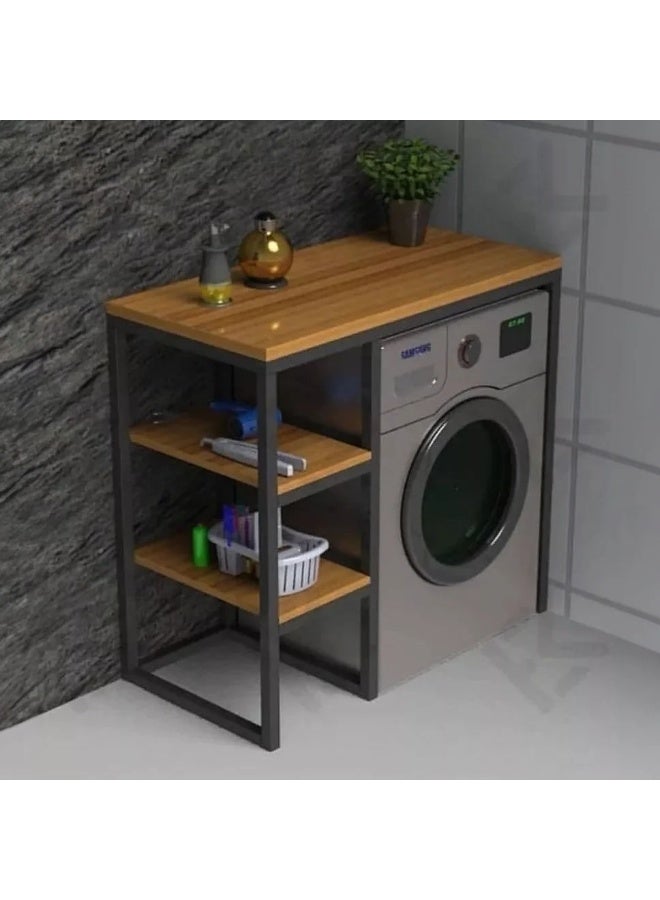 Black iron frame waterproof washing machine stand