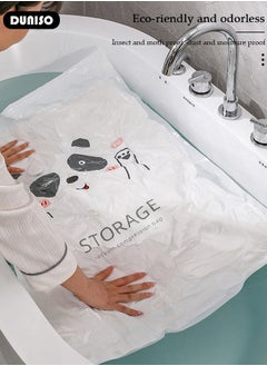 DUNISO ​10 Pack Vacuum Storage Bags (2 Large + 4 Medium + 4Small) Compression Bags Space Saver Bags Vacuum Seal Bags for Packing, Clothes, Comforters, Blankets  - Image 5
