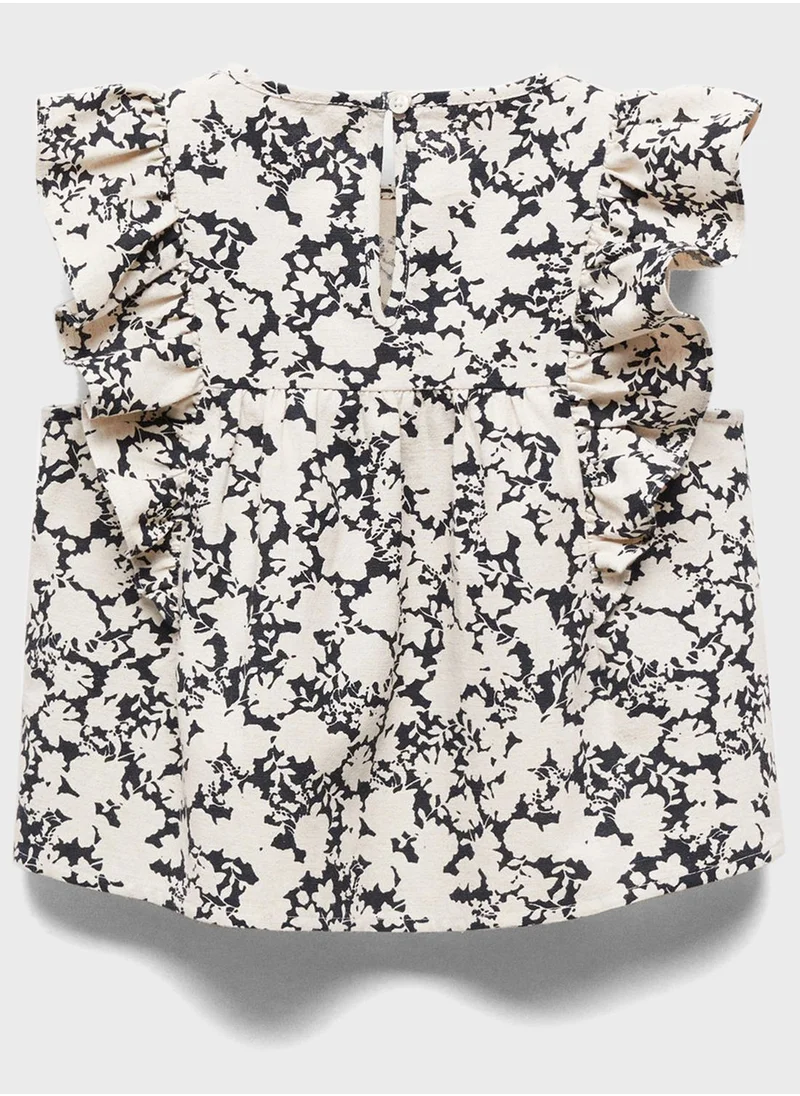 مانجو Kids Ruffled Top