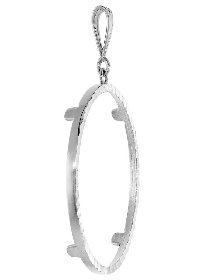 سابرينا سيلفر عملة فضية عيار 925، وزنها أونصة واحدة، بإطار مرصع، قطرها 36 مم، مثبتة بشوكة خلفية، قطعها ماسي. العملة غير متضمنة. - Image 4