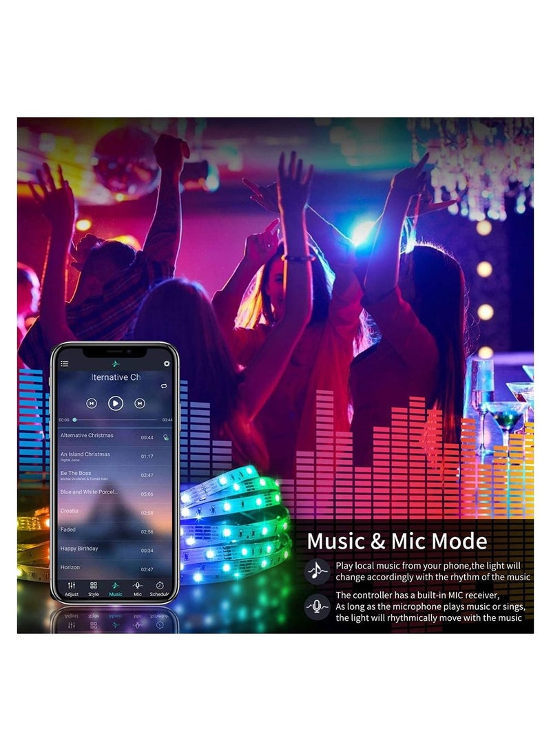 AROAQ Smart LED Strip Lights, LED Lights for Bedroom Closets Aesthetic Room Decor Night Light - Image 3