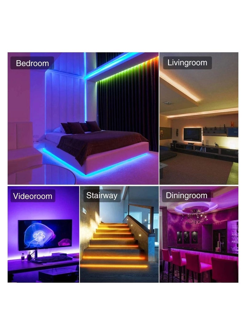 AROAQ Smart LED Strip Lights, LED Lights for Bedroom Closets Aesthetic Room Decor Night Light - Image 4