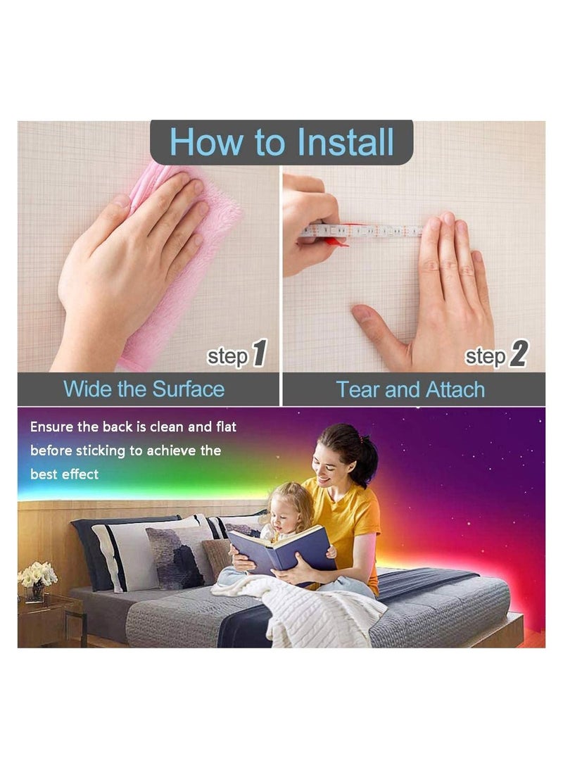 AROAQ Smart LED Strip Lights, LED Lights for Bedroom Closets Aesthetic Room Decor Night Light - Image 5