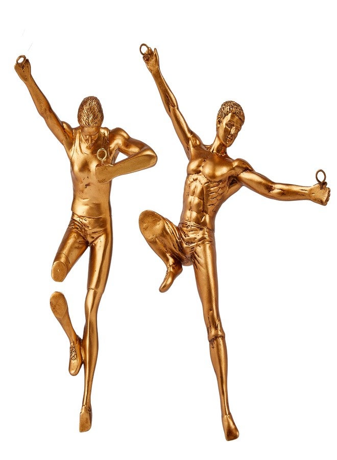 Gute Tall Rock Climbing Wall Sculpture Figures, Wall Art Decor Sculpture by Gute (Set of 2) 11.5" - Man & Woman - Marathon Rappelling Perfect Bedroom Home Office Company Décor Gift, Sports & Outdoors - Image 3