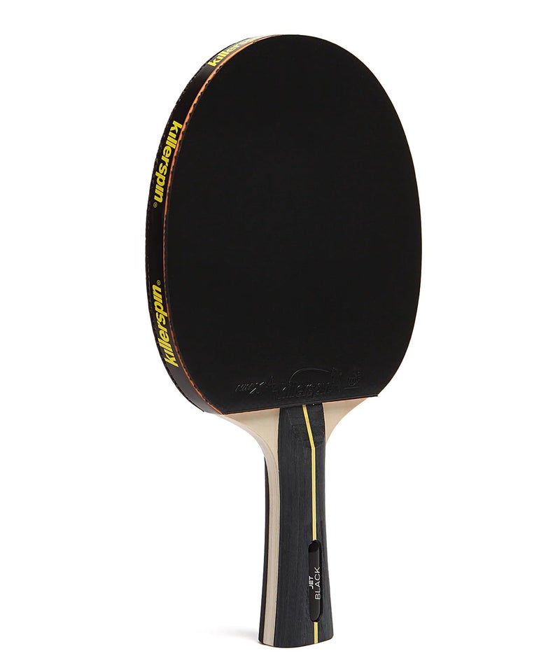 Killerspin Jet Black Ping Pong Paddle - Table Tennis Rackets for Beginner & Advanced Table Tennis Players - Flared Handle â€“ Control with Comfort - Image 5