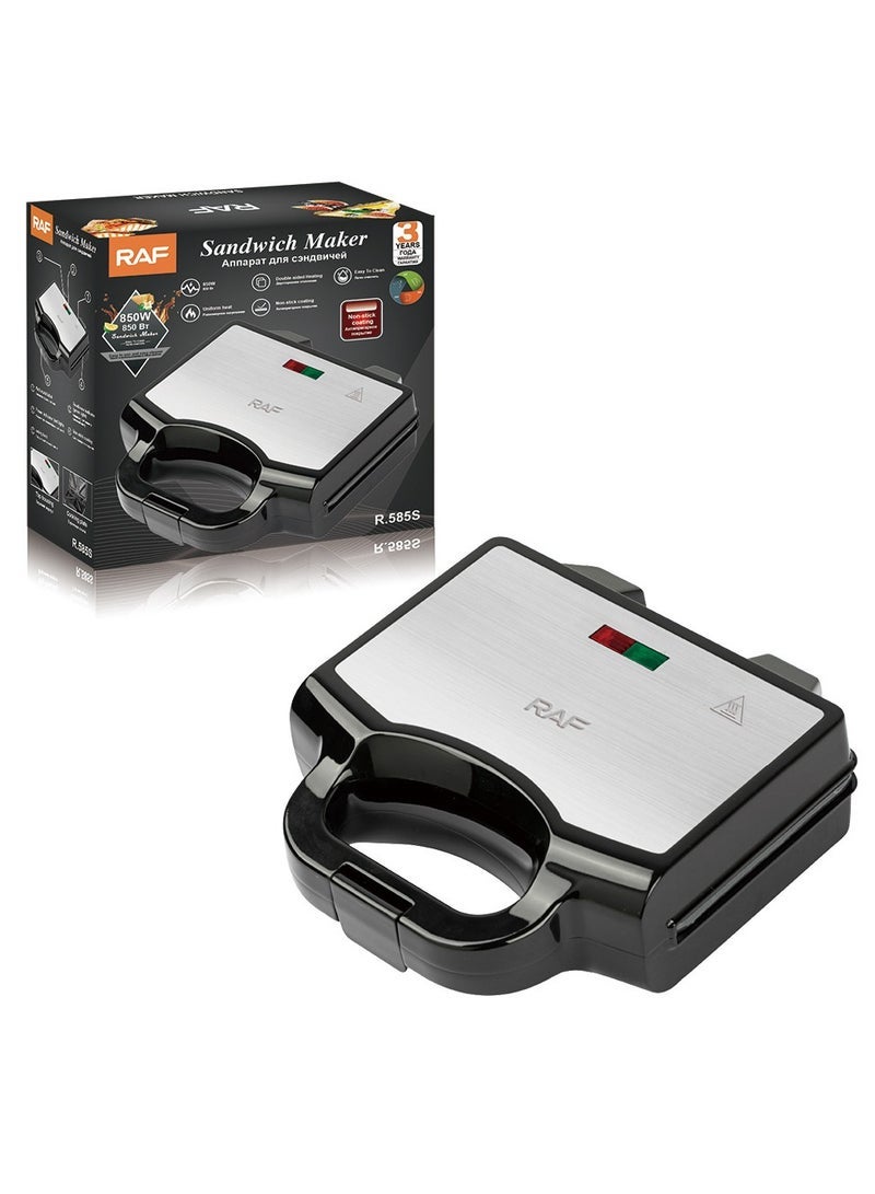 آر إيه أف ماكينة ساندويتش تسخين منزلية على الوجهين ماكينة إفطار متعددة الوظائف ماكينة الخبز - Image 2