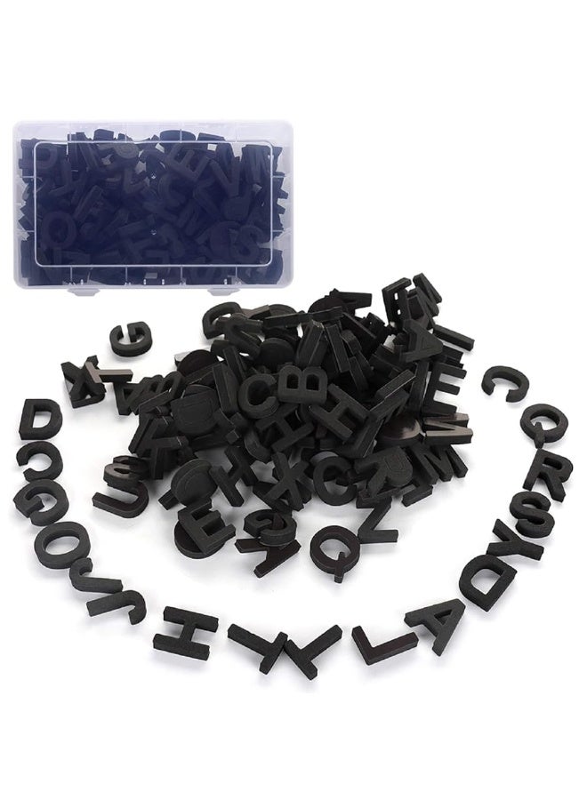 Firlar 124Pcs Magnetic Letters Uppercase Alphabet ABC Magnets for Fridge Refrigerator Foam Alphabet Letters Refrigerator Magnets Educational Tools for Spelling and Learning Black - Image 5