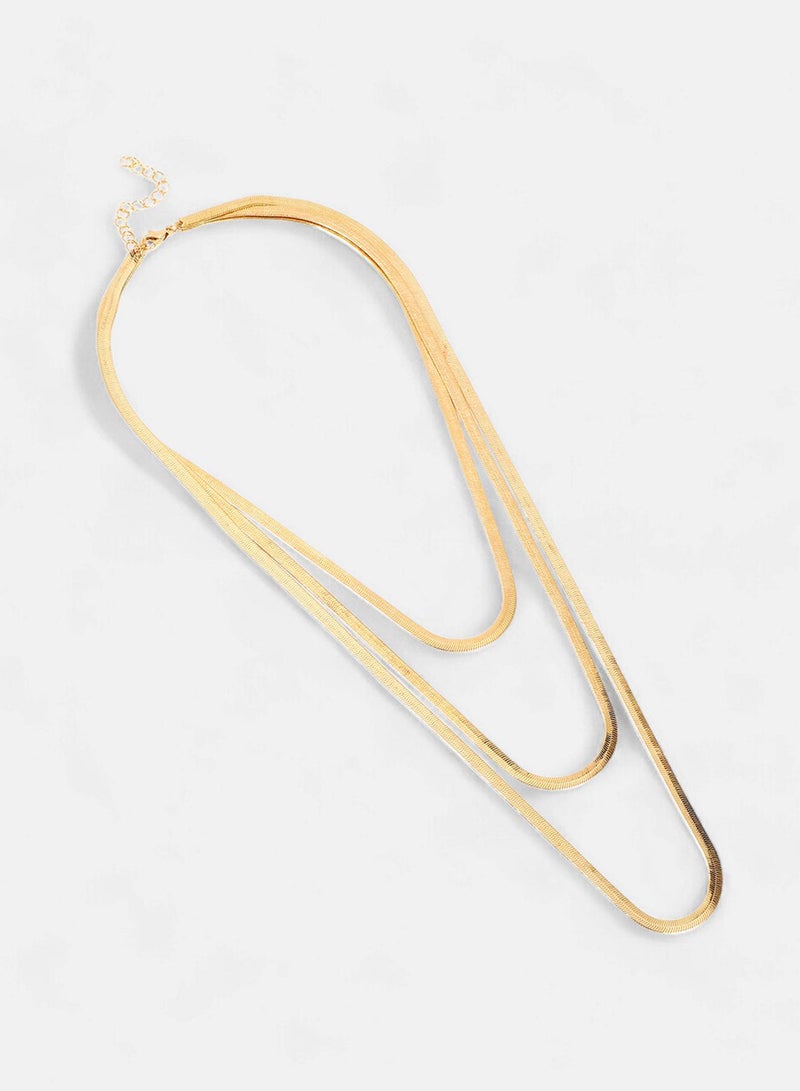 SOHI Snakechain Layered Artificial Necklace Jewellery - Image 1