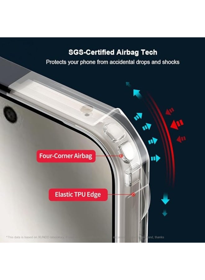 Phone Case for Google Pixel 10 Pro XL with Four Corners Airbag Technology,Translucent TPU Protection Cover with Black Side,Slim Non-Slip Grip,Anti-Fall - Image 3