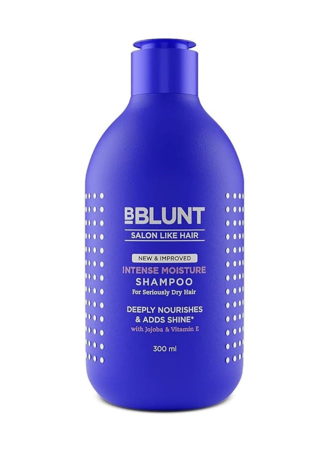 BBLUNT BBLUNT Intense Moisture Shampoo with Jojoba and Vitamin E for Dry & Frizzy Hair - 300 ml  - Image 1
