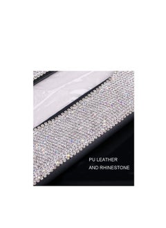 Generic Shamasa Black Leather Car Tissue Box * Silver Astras  - Image 3