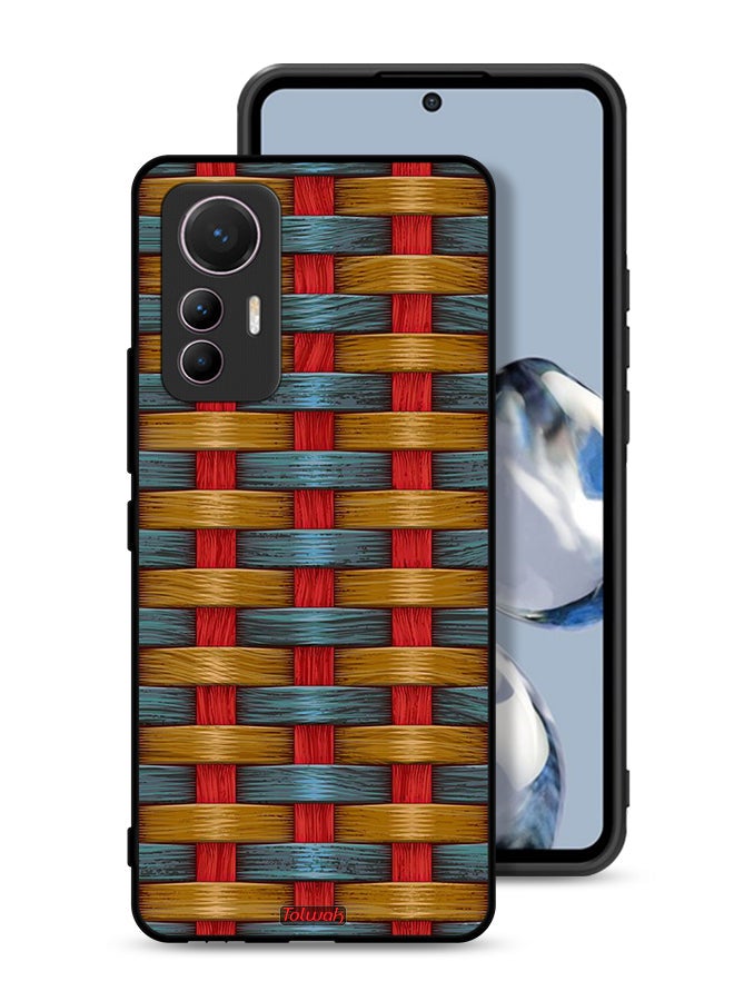 Tolwak Xiaomi 12 Lite Protective Case Cover Strips Art Pattern - Image 1