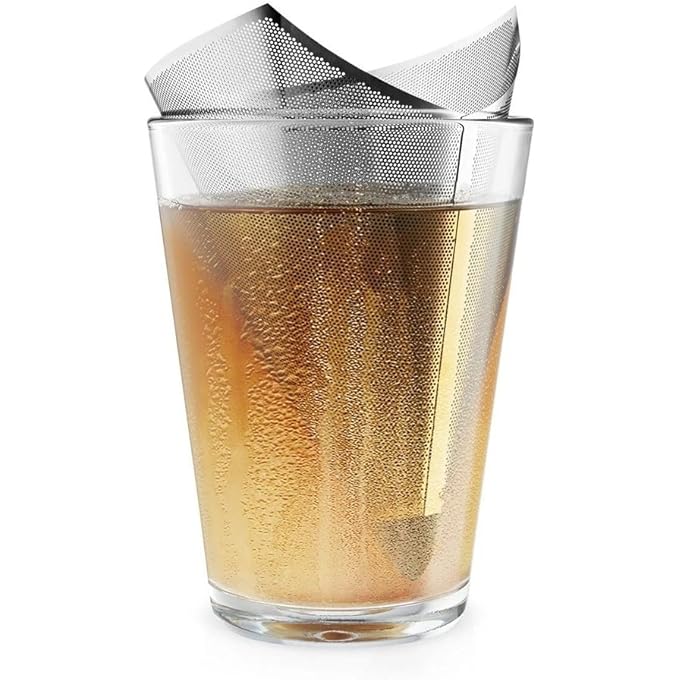 BS Eva Solo Conical Tea Filter  Stainless Steel Tea Infuser With Silicone Tip  EcoFriendly  Reusable Loose Leaf Tea Strainer  ScratchFree Design For Tea Cups  Flasks - Image 3