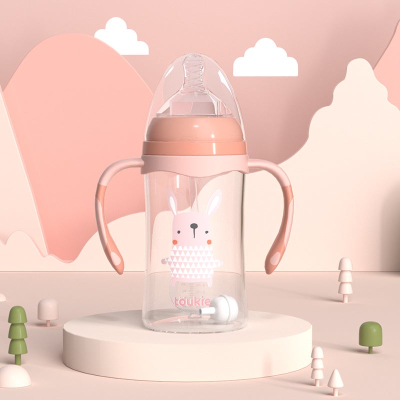 Newborn Bottle Baby Anti-Flatulence Maternal And Infant Products Sealed Cover Imitation Breast Milk Real Sense Break Resistant Weaning Artifact - Image 1