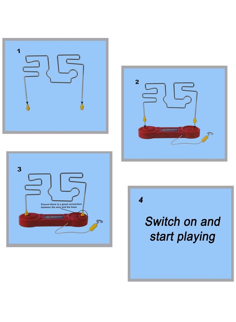سوبر جيم لعبة رائعة بدون أسلاك، لعبة تعليمية رائعة للأطفال، يد ثابتة ومضحكة - Image 2