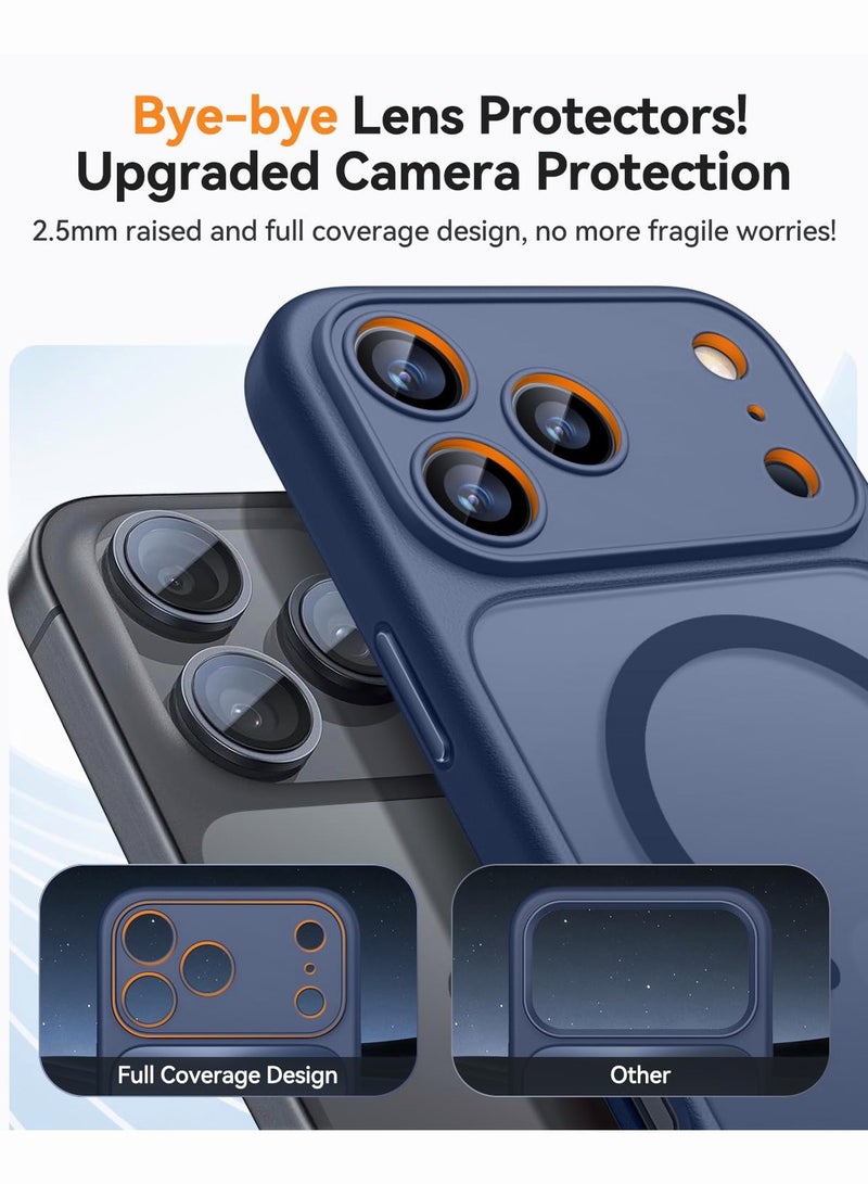 سوكاد غطاء MagSafe أزرق مطفي لهاتف iPhone 17 Pro Max حماية كاملة للكاميرا استخدام يومي واستخدام خارجي - Image 3
