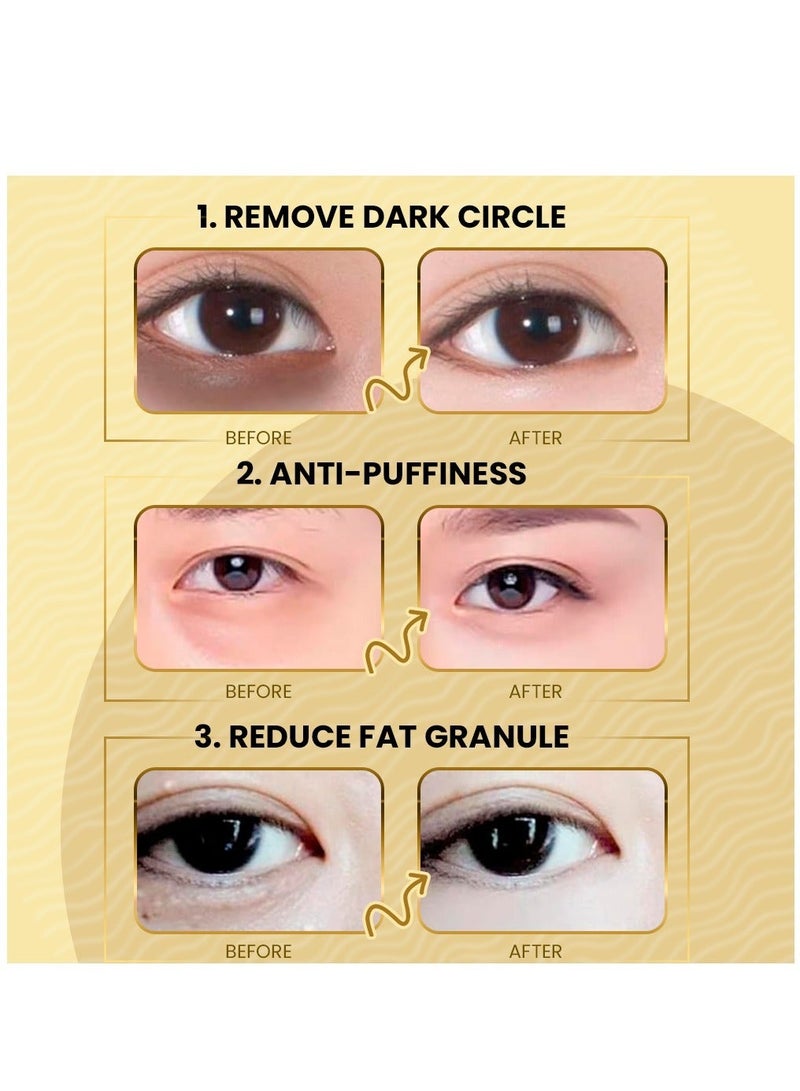Kanza 120 Pcs Supplement Collagen Eye Mask (60 Pairs) Under Eye Patch for Eye Bags & Anti-Aging Treatment Reduces Dark Circles Puffiness Anti Wrinkle Eye Mask, Eye Gel Patch Hydrogel Eye Patch Set - Image 3