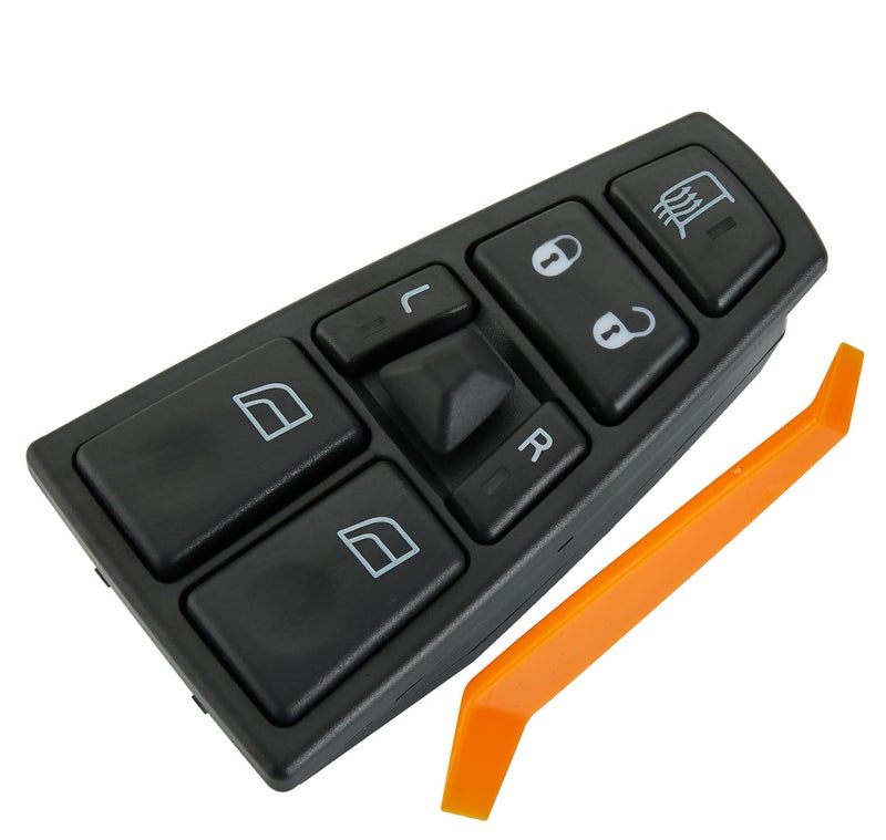 ZAPOSTS Power Window Switch Fits for Volvo VAH 2011-2015,VHD 2004-2015,VNL 2004-2017,VT 2004-2014,Driver Side Control Door vidrios Master Switch OEM 20752918.18 Pins - Image 1
