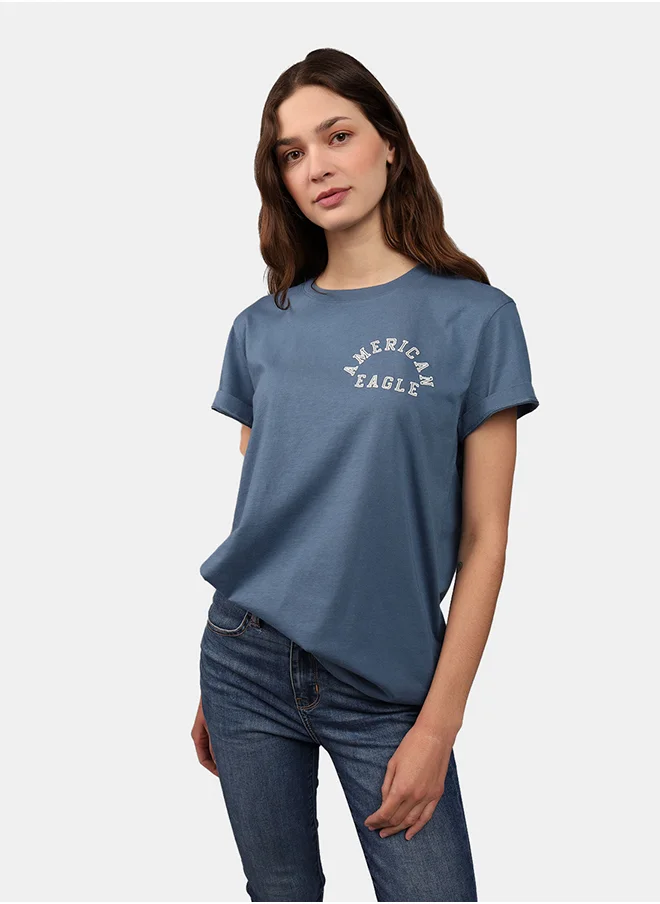 American Eagle Logo Crew Neck T-Shirt