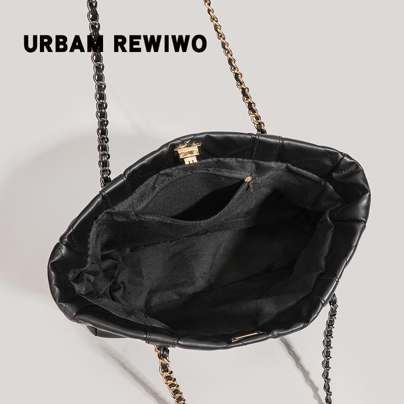 Large-Capacity Quilted Chain Bag For Women 2026 New Trendy Fashion Textured Niche Tote Bag Versatile Shoulder Bag For Women - Image 5