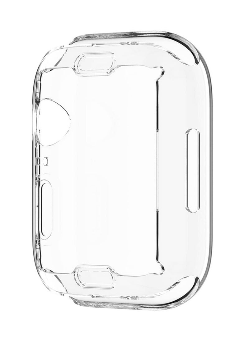 1pcs Soft Protective Case for iWatch 7 41mm Transparent All Covered Screen Protector Cover for Apple Watch Series 7 Shell Accessories Shockproof Durable TPU Case - Image 2