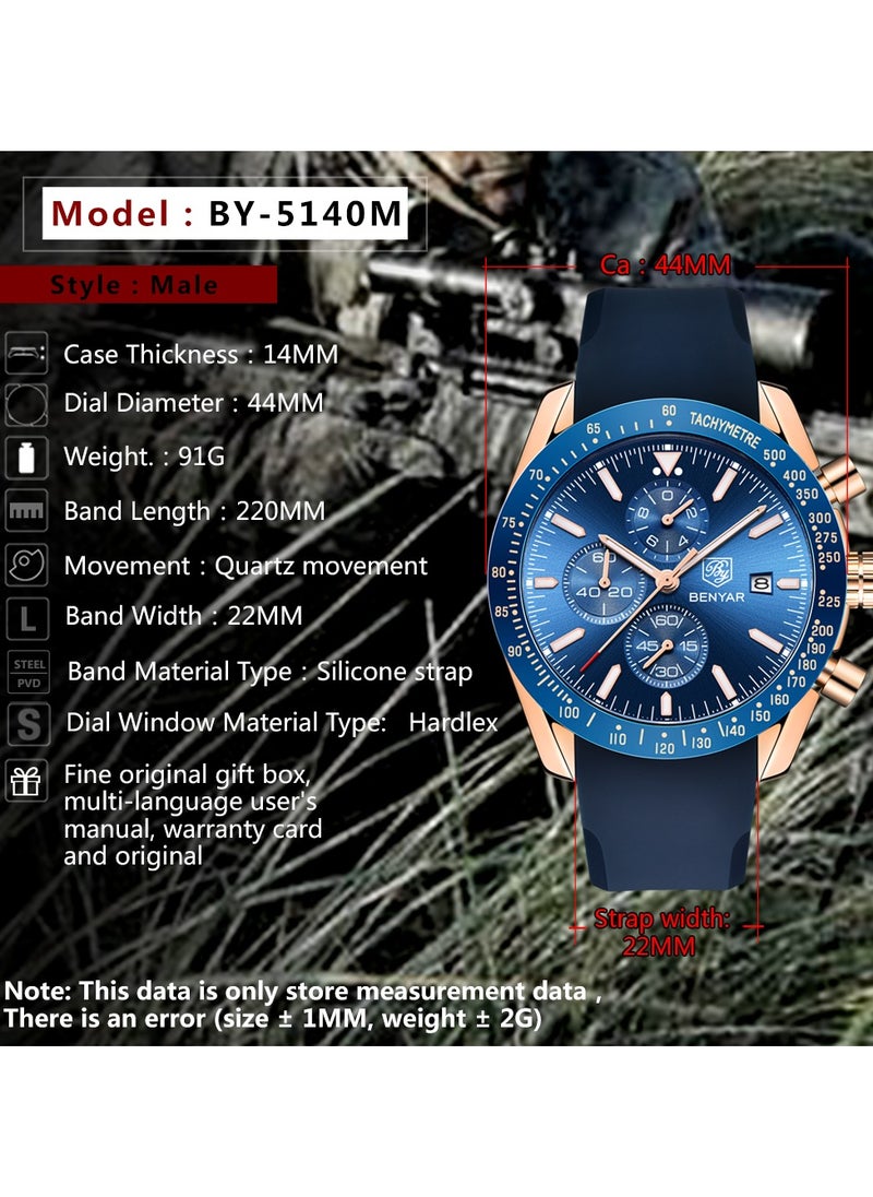 Watches for Men Watch Quartz Luxury Chronograph Water Resistant Watch 5140 - pzsku/Z34DC8587D64A1079C14DZ/45/_/1723457395/73665888-301f-4873-808a-83340d24deb7