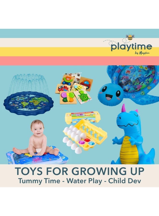 ARGT Wooden Toddler Animal Puzzles | Montessori Educational Toys for Kids Age 1-3 | 6-in-1 Eco-Friendly Learning Jigsaw Set for Boys & Girls - Image 2