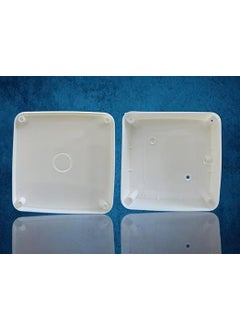 WALLPLAST WALLPLAST Heavy Duty 5x5 CCTV Camera Junction Box PP Material Glossy White Finish Made in India pack of 10  - Image 3