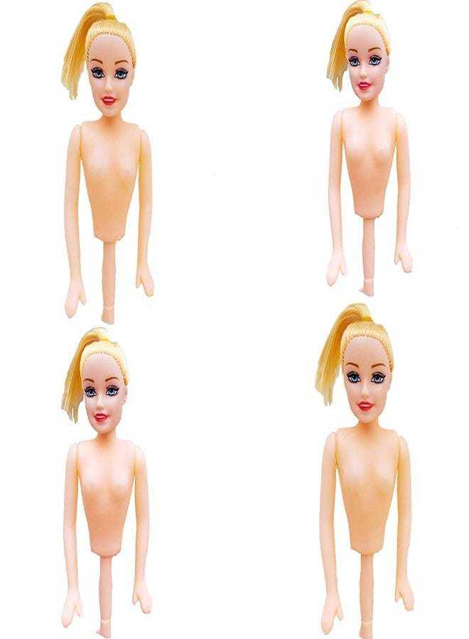 Baking Set Doll Cake Topper for Cake Set of 4 Pcs/Barbie Doll Cake Topper/Doll for Cake Decoration - Image 1