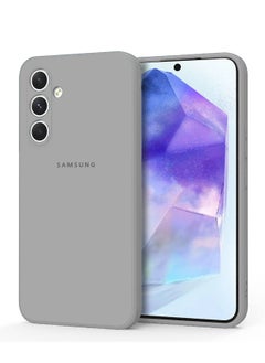 Premium Soft Liquid Silicone Case Cover For Samsung Galaxy A35 5G 2024 Grey