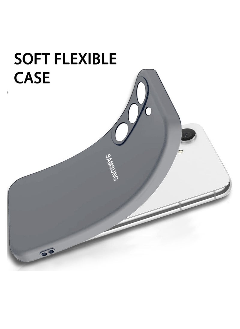 Wtech - Premium Soft Liquid Silicone Case Cover For Samsung Galaxy A35 5G 2024 Grey - Image 1
