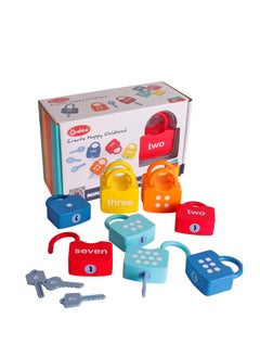 KASTWAVE Kids Learning Locks with Keys Numbers Matching & Counting Educational Toys for Ages 3 yrs+ Boys and Girls Preschool Games Gifts  - Image 1