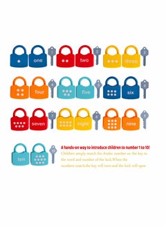 KASTWAVE Kids Learning Locks with Keys Numbers Matching & Counting Educational Toys for Ages 3 yrs+ Boys and Girls Preschool Games Gifts  - Image 4