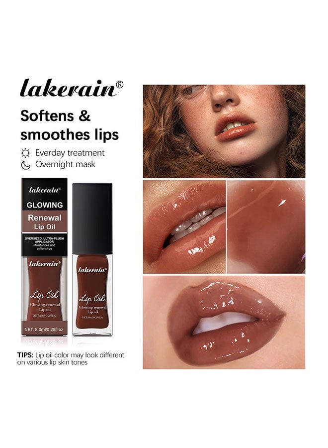 ليكرين زيت شفاه متجدد ومضيء، مرطب وملمّع ومرطب للشفاه رقم 4 جام - Image 3